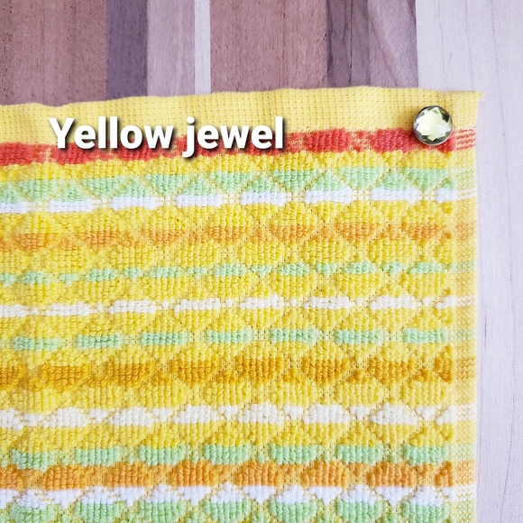 #9044 ●NEW! DIAMOND Pattern Hang'N'Snap HAND Towel *Select your snap - Picture 13 of 16